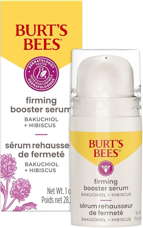 Burt's Bees Firming Collagen Face Serum - Natural Retinol Alternative with Bakuchiol for Anti-Aging (1 oz)