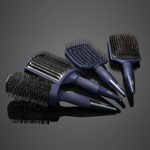Fromm Professional Intuition Square Styler - 1.75 Inch Ceramic & Ionic Thermal Brush | Blue 2-in-1 Blow Drying Brush for Smooth, Shiny Hair
