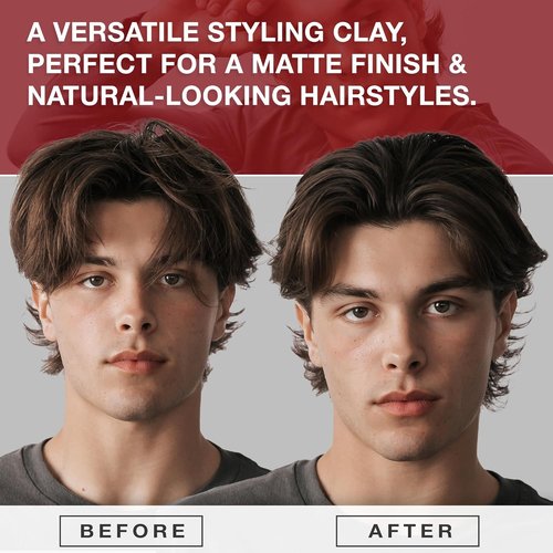 **CRVFT Hair Clay 2oz - Medium Hold, Zero Shine Matte Finish | Adds Volume & Texture for Short to Medium Styles**
