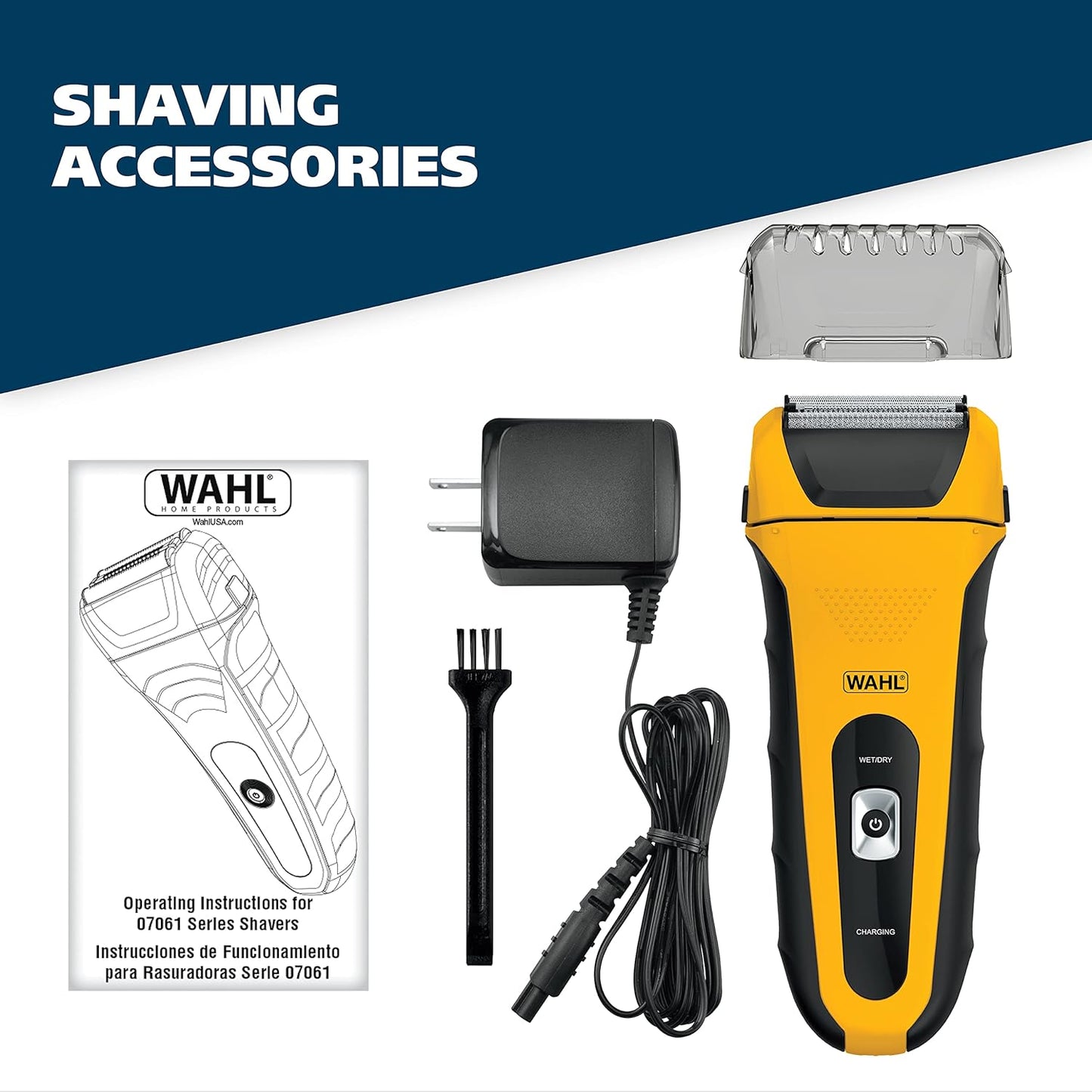 Wahl Lifeproof Lithium Ion Foil Shaver - Waterproof Electric Razor with Precision Trimmer for Men