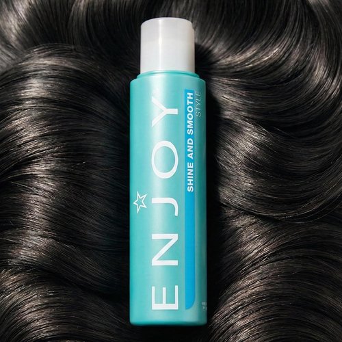 Enjoy Shine & Smooth Frizz Control - Moisture Locking Formula for Silky, Weightless Hair (3.4 oz)