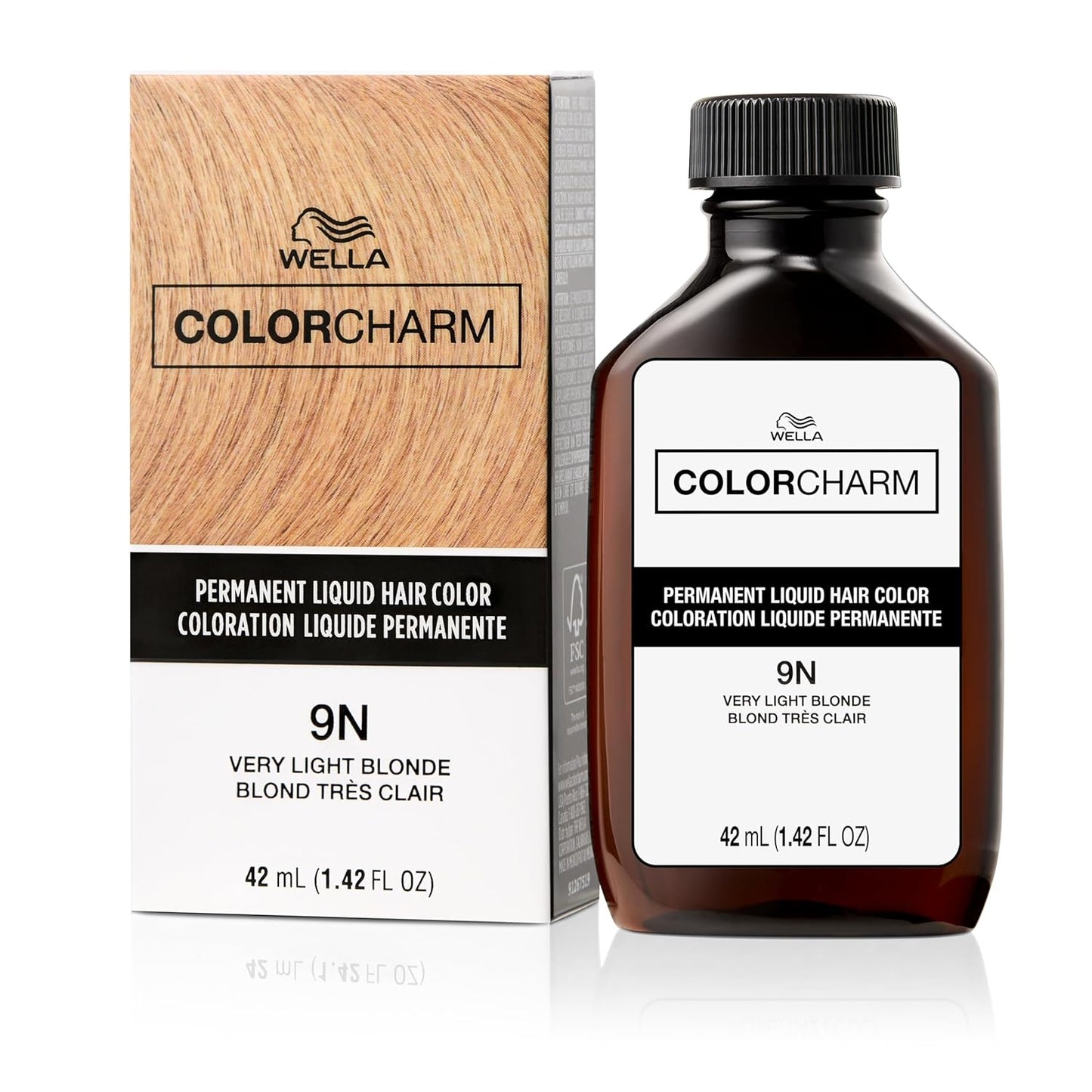 WELLA Color Charm Permanent Hair Color - Natural Light Blonde for Full Gray Coverage