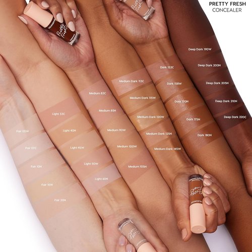 ColourPop Pretty Fresh Creamy Concealer - Full Coverage with Natural Finish - Hydrating Formula with Hyaluronic Acid & Coconut Water - Dark 170N (0.3 oz)