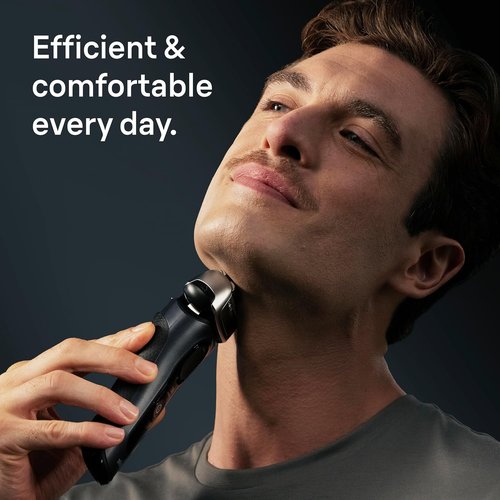 Braun Series 8 8560cc Electric Razor - 4+1 Shaving Elements & Precision Trimmer | Wet & Dry, 60min Runtime