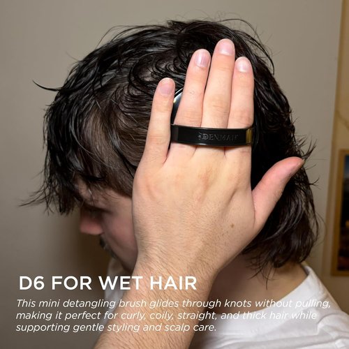 Denman Detangle Hair Brush - Curly Hair & Scalp Massager D6 for Effortless Styling