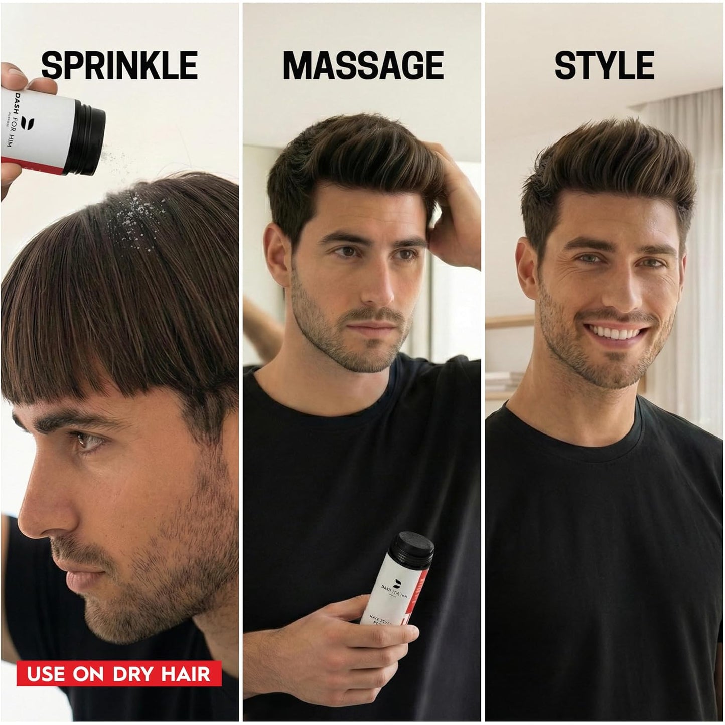 Skiennix Hair Powder for Men - Lightweight Texturizing & Volumizing Styling Dust, Matte Finish, 1 oz (30g)
