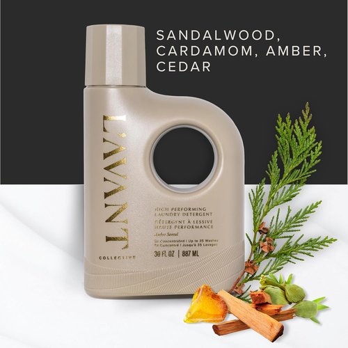 L'AVANT Collective Luxury Laundry Detergent - Ambre Santal | Natural Non-Toxic Liquid Soap | 30 oz