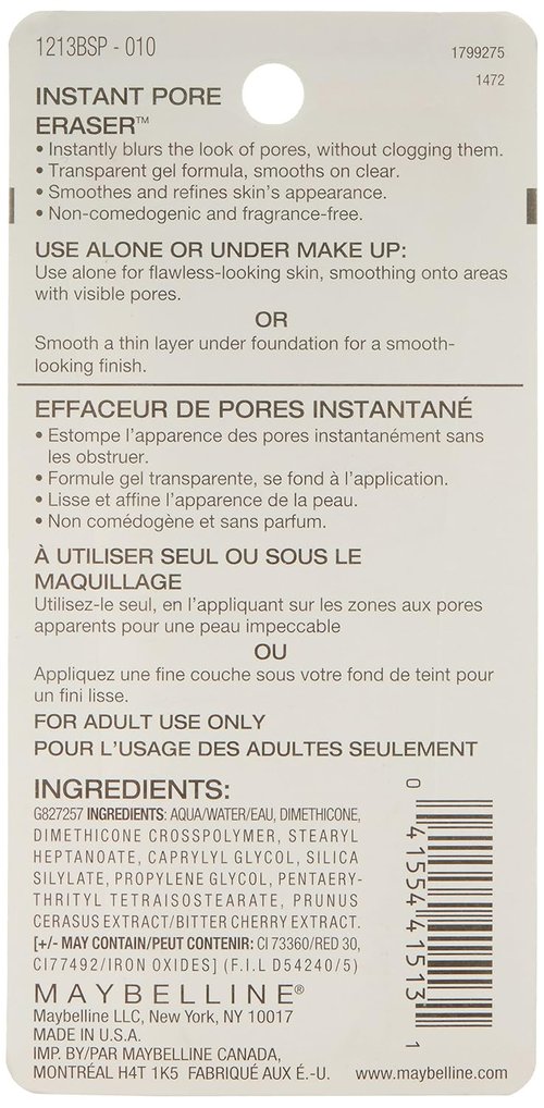 Maybelline New York Baby Skin Instant Pore Eraser Primer - Smooth Finish | 0.67 Fl Oz