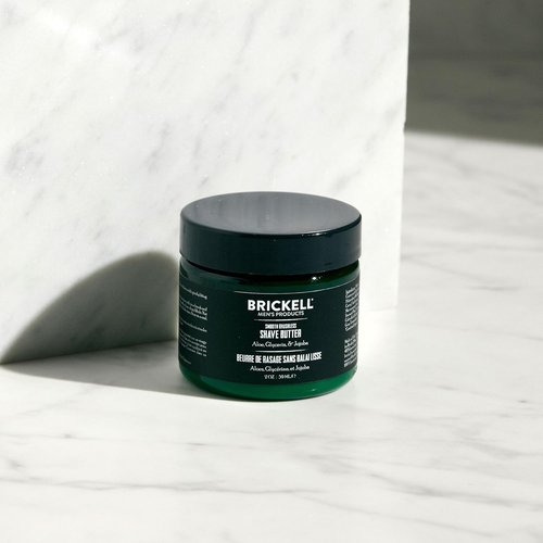 Brickell Men's Shave Butter - Natural & Organic Smooth Formula to Prevent Nicks & Razor Burn | 2 Ounce