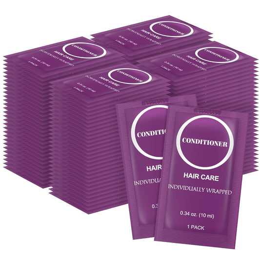 Skiennix Travel Size Conditioner - Mini Hair Conditioner 0.34 fl oz | Perfect for Hotels & Charities (100 Pack)