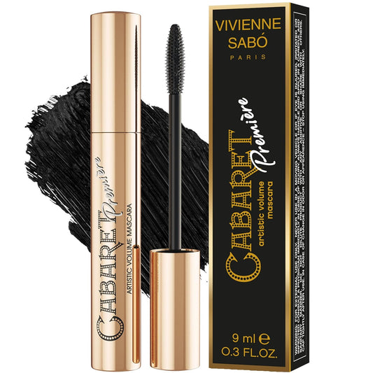 Vivienne Sabó Cabaret Premiere Black Mascara - Volume & Length, Curling, Smudge Proof, 0.3 Fl Oz