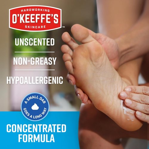 O'Keeffe's Foot Cream - Guaranteed Relief for Extremely Cracked, Dry Feet | 3 oz Tube (2 Pack)