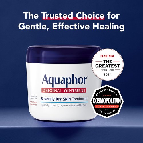 Aquaphor Healing Ointment - Advanced Therapy Skin Protectant for Dry, Cracked Skin | 14 Oz Jar