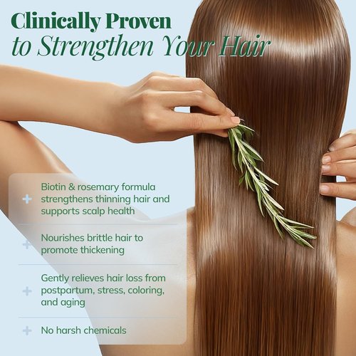 Regine Switzerland Hair Growth Shampoo - Rosemary & Biotin Formula for Thickening, 12.8 Fl Oz