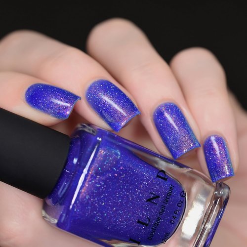 ILNP Deep End - Cobalt Shimmer Holographic Nail Polish | Long-Lasting, Eye-Catching Finish