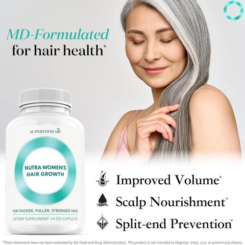 Regine Switzerland Women's Balance Hair Growth Supplements - Proven Formula for Thicker Hair | 2-Month Supply, Soy-Free, 26 Ingredients