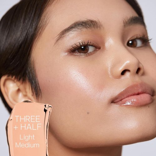 Saie Slip Tint Tinted Moisturizer SPF 35 - Hydrating Glowy Skin Tint in Shade Three (1.35 oz)