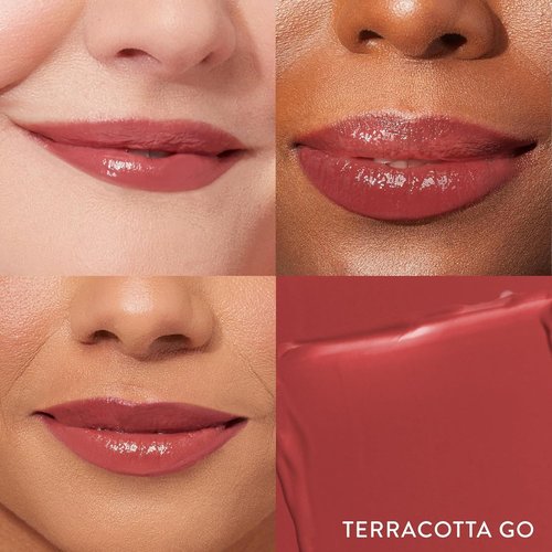 Laura Geller New York Jelly Balm Tinted Lip Balm - Hydrating Vitamin E in Terracotta Go - Semi-Shine Finish