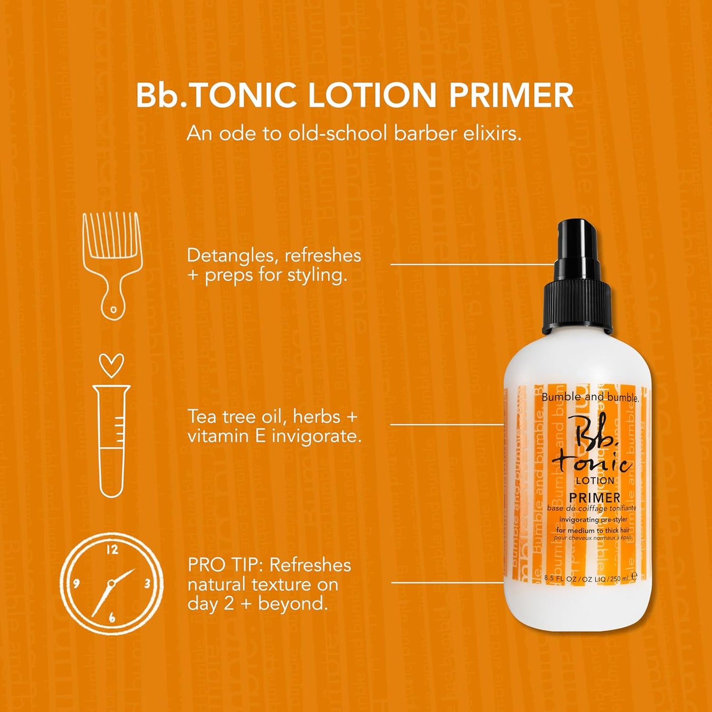 Bumble and bumble. Tonic Lotion Hair Primer - Refreshing Tea Tree Oil Formula | 8 Fl Oz for All Hair Types