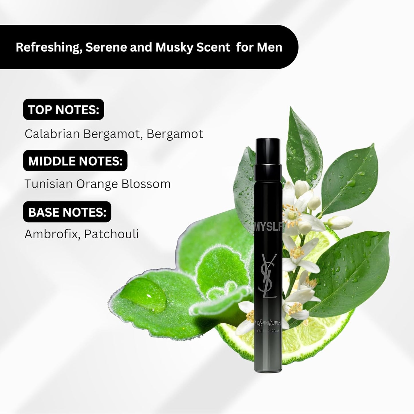 Yves Saint Laurent MYSLF Women's Perfume EDP Travel Spray - 0.33 oz (10 ml) | Elegant Fragrance