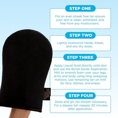 Bondi Sands Self-Tanning Mitt - Reusable Applicator Glove for Streak-Free, Natural Bronze | Includes 1 Mitt