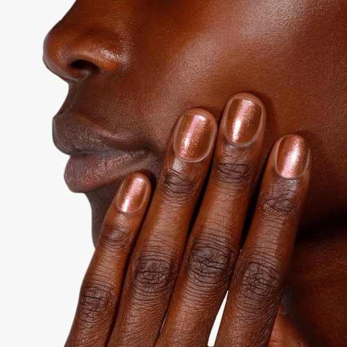 LONDONTOWN Shimmer Nail Highlighter - Iridescent Copper Rose Gold Nail Polish Treatment | Vegan & Cruelty-Free - 0.40 fl oz