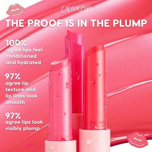 ColourPop So Juicy Plumping Lip Gloss Balm - Hydrating Non-Sticky Formula with Peptides - Delivers Buildable Color - Delulu (0.07 oz)