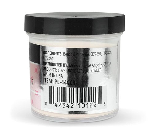 Mia Secret Rose Acrylic Powder - Professional Quality Nail Enhancement | 4oz Size