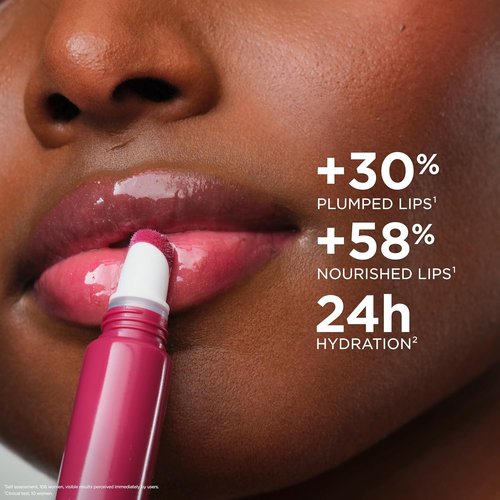 Clarins Lip Perfector - Peptide Plumping Hydrating Lip Gloss | Non-Sticky Shine with Vanilla Scent | 0.35 Ounces