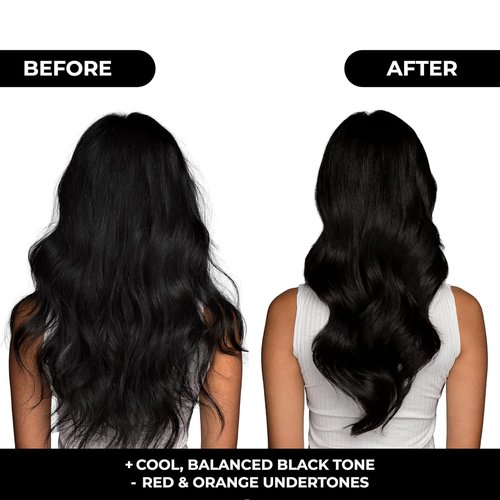 Naissant Cool Black Hair Toning Mask - Ultra High-Purity Pigments | Neutralizes Red & Orange Undertones | 10.1 Fl. Oz