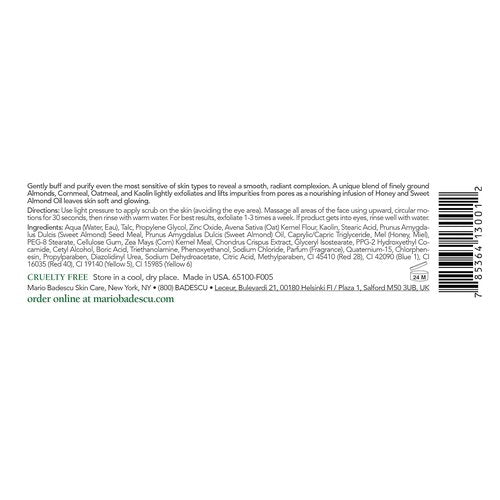Mario Badescu Exfoliating Face Scrub - Softens and Nourishes Skin for Radiant Complexion