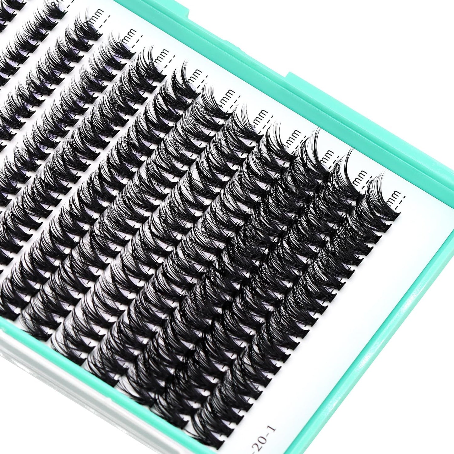 Bodermincer 10D/20D/30D/40D/50D/60D/80D 240 Clusters Lashes C/D Curl 10-12-14-16mm MIX/14-16-18-20mm MIX Fluffy Single Cluster False Lashes Premade Volume Fans (40D 14-16-18-20mm MIX, D Curl)