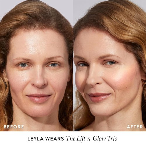 Laura Geller New York Lift-N-Glow Baked Trio Palette - Highlighter, Blush & Bronzer for All Skin Tones
