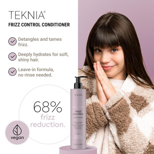 LAKMÉ Teknia Frizz Control Leave-In Conditioner - Anti-Frizz Solution for Curly Hair 8.5 oz
