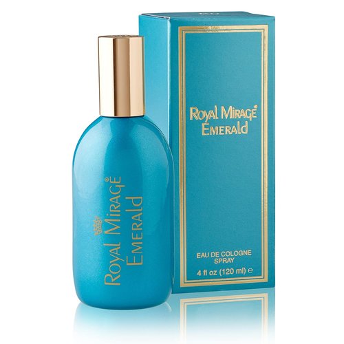 Royal Mirage Emerald Eau de Cologne - Long-Lasting Aldehydic & Jasmine Fragrance - 120ml (4 oz)