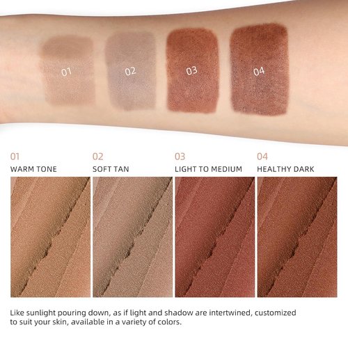 Erinde Cream Contour Bronzer Stick - Blendable Matte Finish for Natural Face Shaping | Waterproof, Long-Lasting, 01 Warm Tone