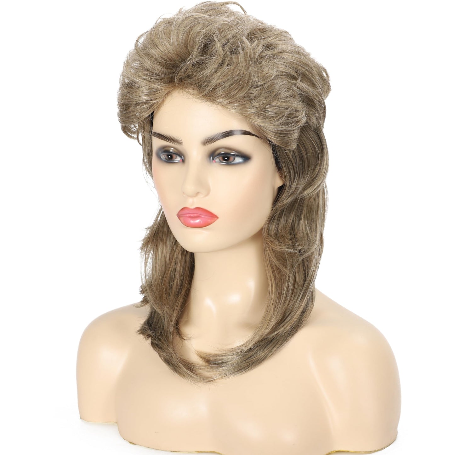 Daiaces Mullet Wigs for Women 80s Rocker Wig Costumes Fancy Party Cosplay Halloween Wig