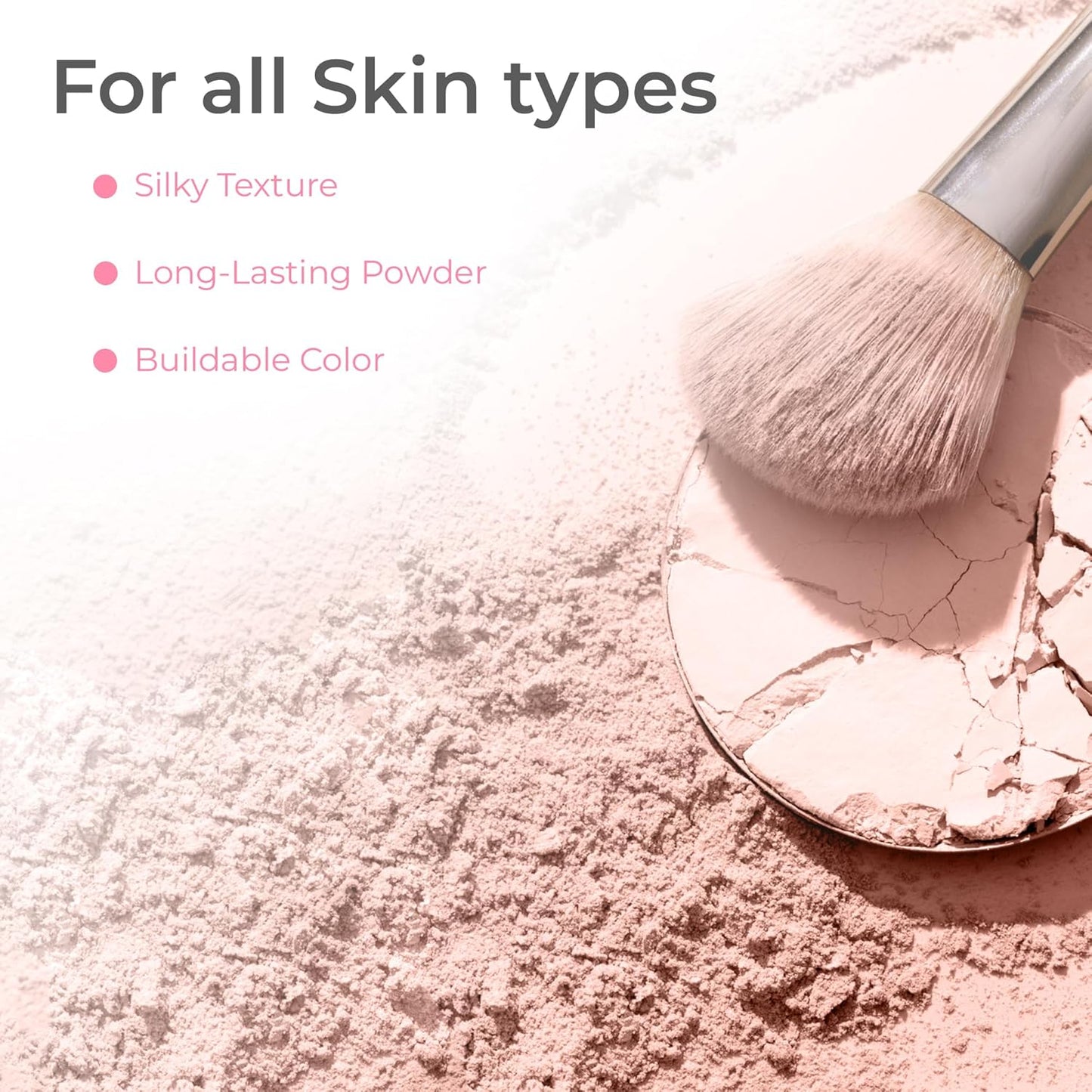 Skiennix Full Size Mineral Makeup Set - Matte Foundation & Sheer Powder in Beige
