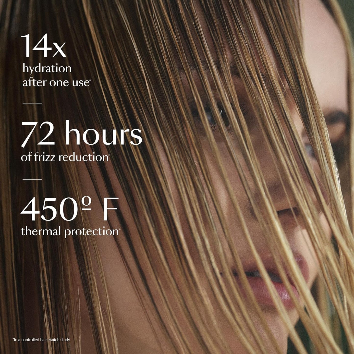 VEGAMOUR HYDR-8 Leave-In Conditioner Spray, for Deep Hydration & Heat Protection, with Vegan Keratin, for Soft, Silky, Frizz Free Hair, 1.7 fl oz
