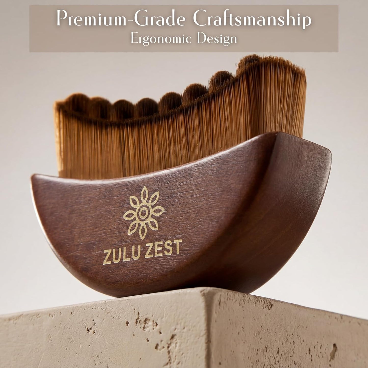 Skiennix Lymphatic Contour Face Brush - 100% Wood Handle for Manual Drainage & Sculpting