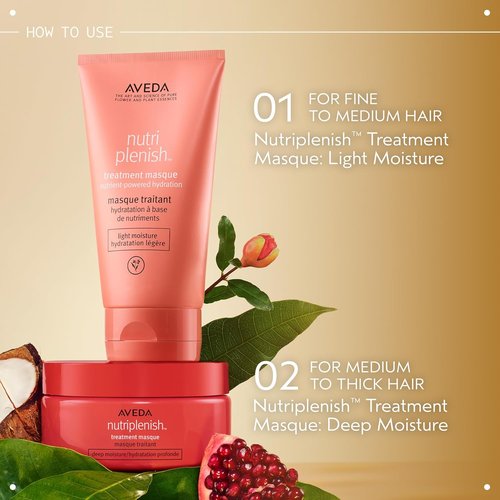 Aveda Nutriplenish Treatment Masque - Intense Deep Conditioning Mask for Medium to Thick Hair | Organic Oils & Mango Butter