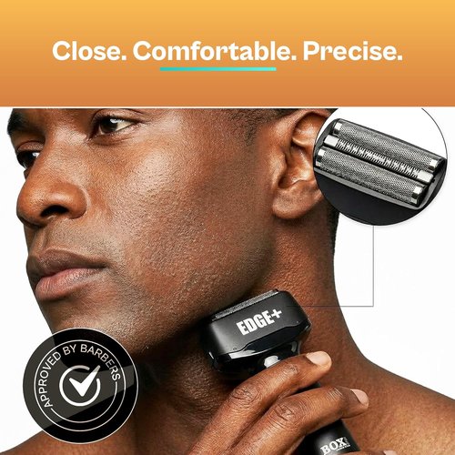 Edge+ PRO Precision Smooth Foil Shaver - Professional Waterproof Titanium Electric Shaver for Men with Pop-Up Trimmer & LED Display