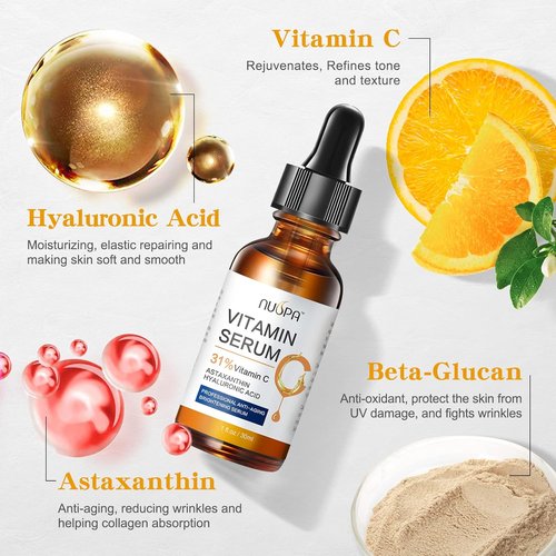 Regine Switzerland Vitamin C Serum - 31% Facial Moisturizer for Anti-Aging & Brightening | 2oz