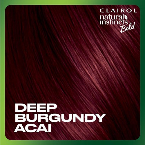 Clairol Natural Instincts Bold Hair Dye - BR36 Deep Burgundy Acai Color | 1 Pack