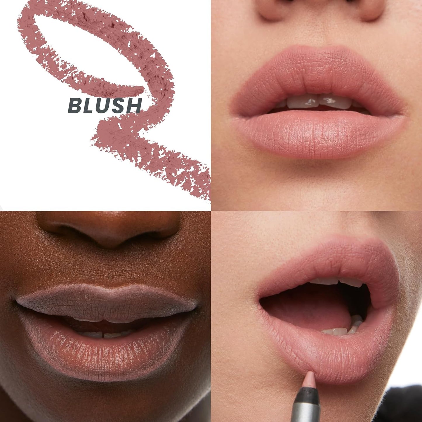 Wonderblading Lip Stain Peel Off Masque - Adore with 360 Contour Lipliner - Blush Shade