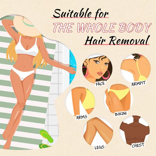 Ajoura Wax Beans - 1lb Refill for Hair Removal Kit | Brazilian Coarse Wax for All Body Areas