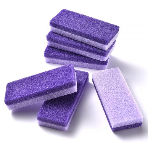 KAZIPOP 6PCS Foot Pumice Stone Pedicure Stone Callus Remover & Foot Scrubber Pumice Sponge for Feet and Heels Callus and Dead Skins