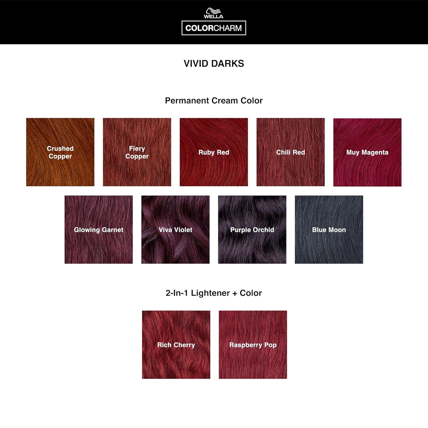 COLORCHARM VIVID DARKS - 2-in-1 Lightener & Permanent Cream Color | Vibrant Dark Hair Color | 2 Fl Oz