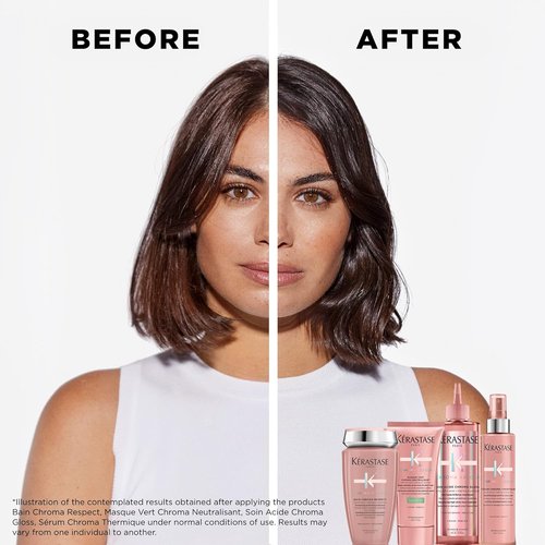 Kerastase Chroma Absolu Shampoo & Mask Set - Nourishing Care for Damaged Color-Treated Hair with Lactic Acid