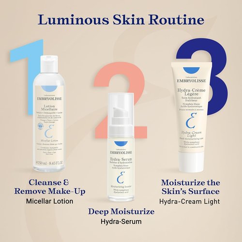 Embryolisse Hydra-Cream | Refreshing Gel Moisturizer with Hyaluronic Acid & White Water Lily | 1.35 Fl Oz